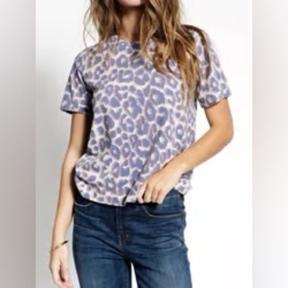 Sol Angeles for Anthropologie Leopard Print Tee